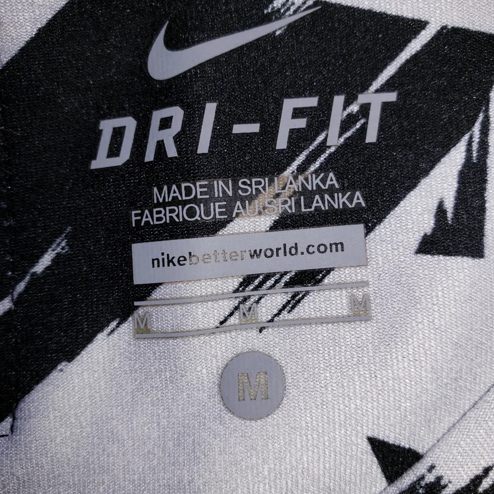 NIKE Legend 2.0 Floe Tight Leggings Black White Size Medium Activewear